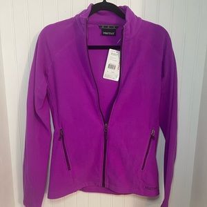 Marmot Fuchsia Color Full Zip Fleece Women’s Medium New With Tags
